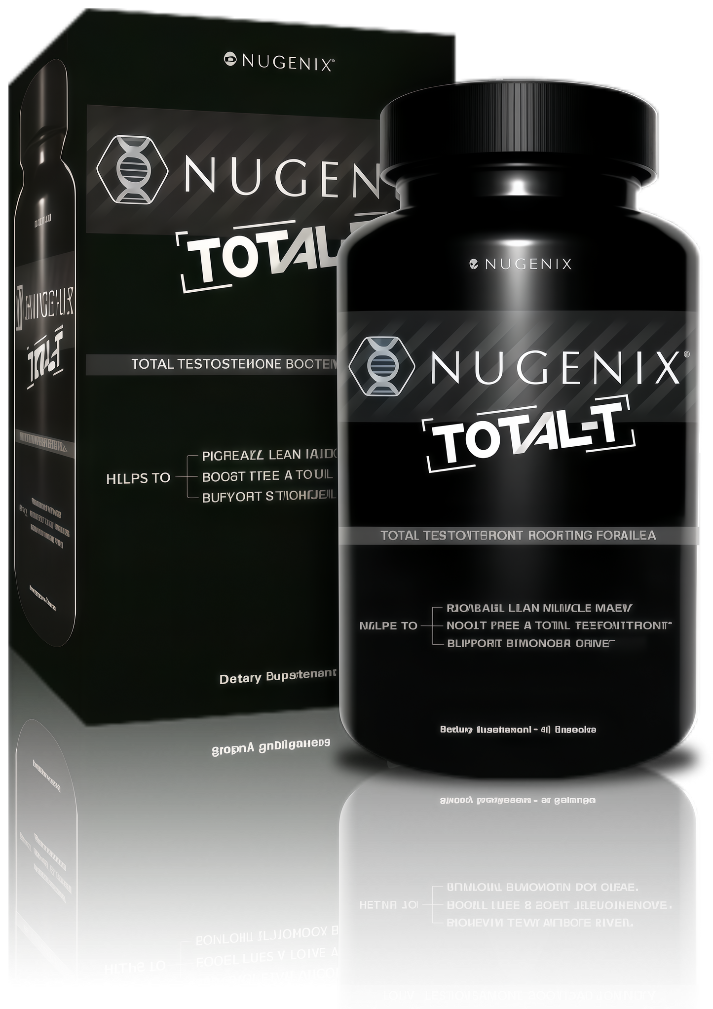 Nugenix Total-T, Free and Total Testosterone Booster Supplement for Men, 90 Count