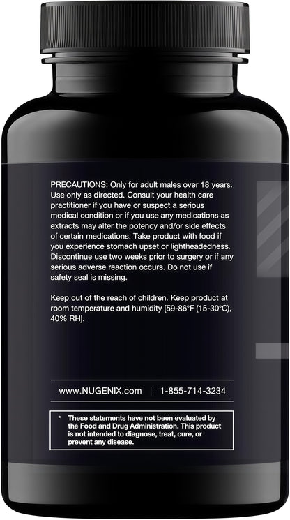 Nugenix Total-T, Free and Total Testosterone Booster Supplement for Men, 90 Count